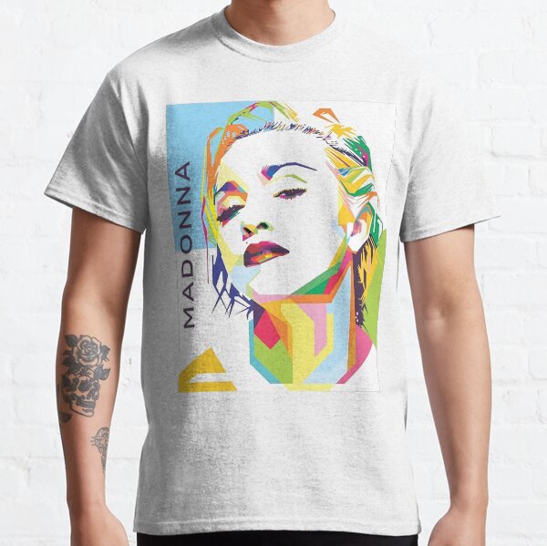 Item preview, Vibrant Geometric Madonna Portrait - Modern Pop Art designed and sold by Vicky021.