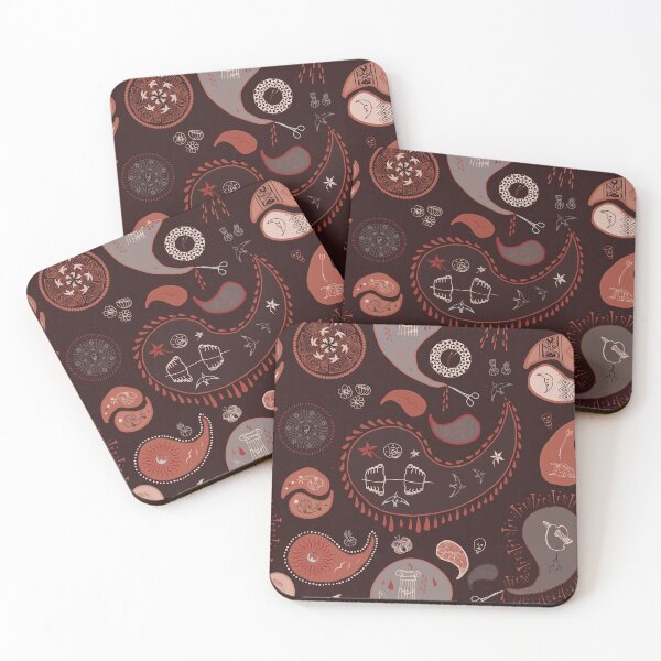Item preview, Frida K Paisley Pattern Brown designed and sold by Goddessart.