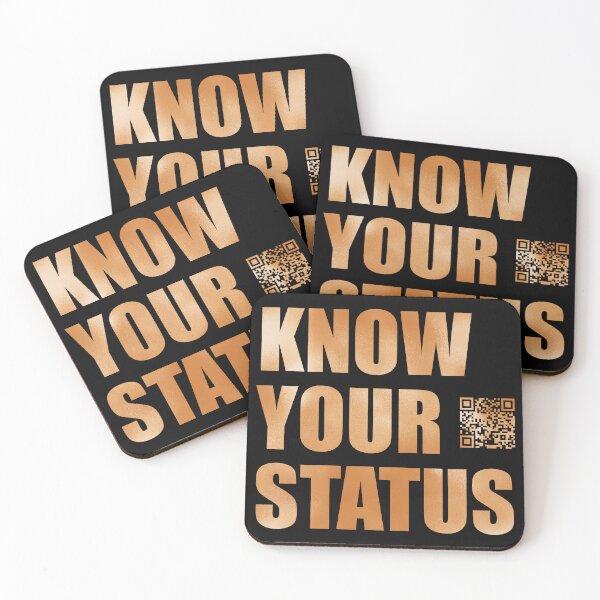 Item preview, Know Your Status w/QR Code designed and sold by Designs by Modem.