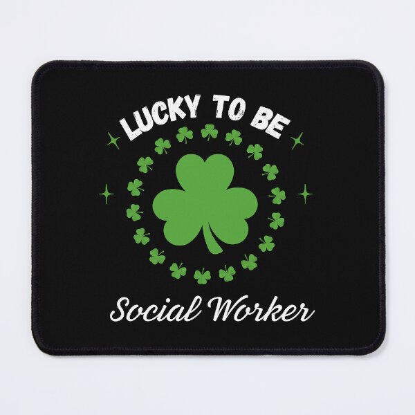 Item preview, Lucky To Be Social Worker designed and sold by FestivityFinds.