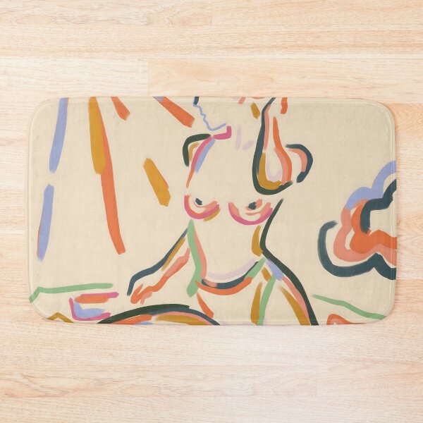 Item preview, Self Love, Abstract Bohemian Woman Line Art, Feminism Boho Eclectic Beach Summer Sunny Reader designed and sold by 83oranges.com.