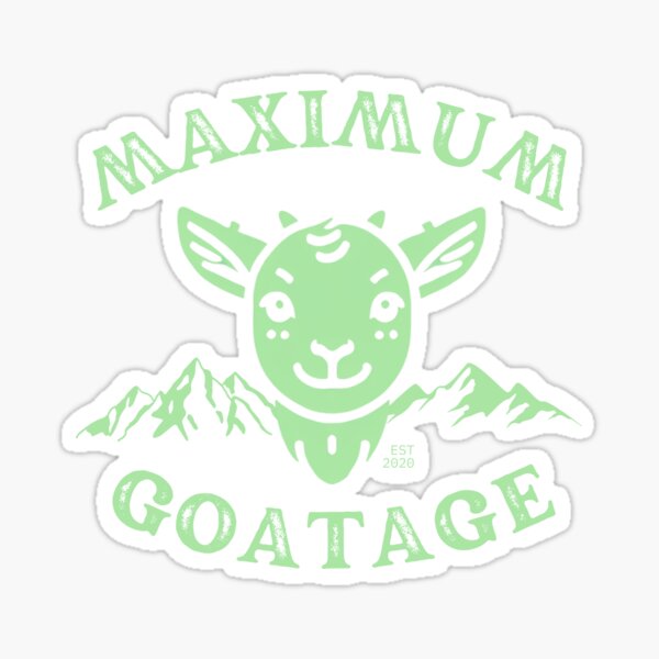 Item preview, Green Maximum Goatage designed and sold by pUNKnown.