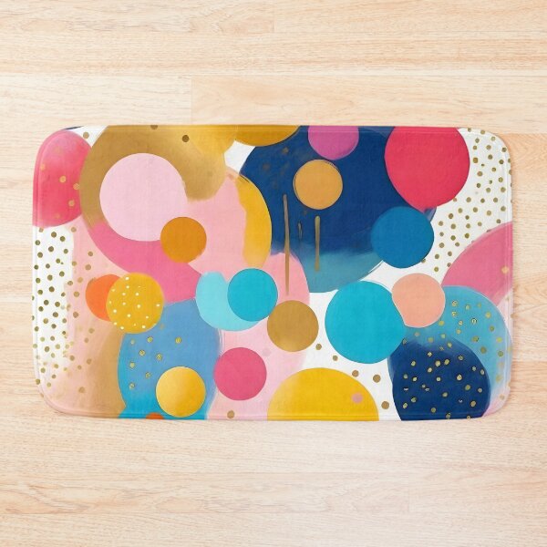 Item preview, Good Days, Fun Abstract Celebration, Happiness Enjoy Confetti Party, Celebrate Polka Dots Shapes Random Quirky, Eclectic Bohemian Contemporary designed and sold by 83oranges.com.