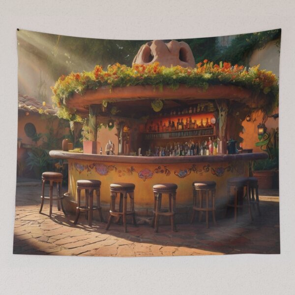 Item preview, Cozy Mexican Bar in Bloom designed and sold by BlareBlare.