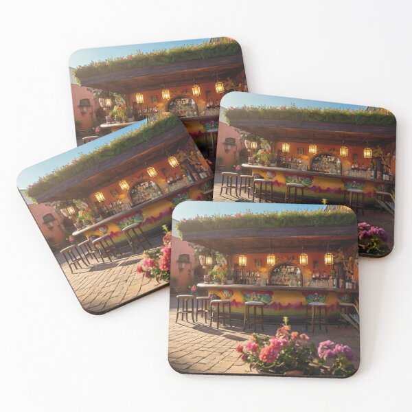 Item preview, Rustic Charm: A Cozy Mexican Bar with Flowers designed and sold by BlareBlare.