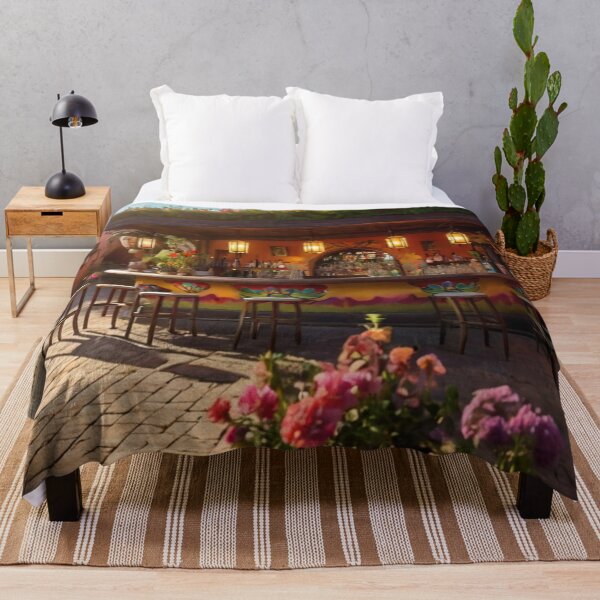 Item preview, Rustic Charm: A Cozy Mexican Bar with Flowers designed and sold by BlareBlare.
