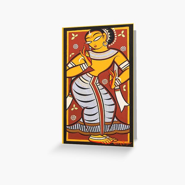 Item preview, Jamini Roy Traditional Lady Dancer designed and sold by Kathimee.