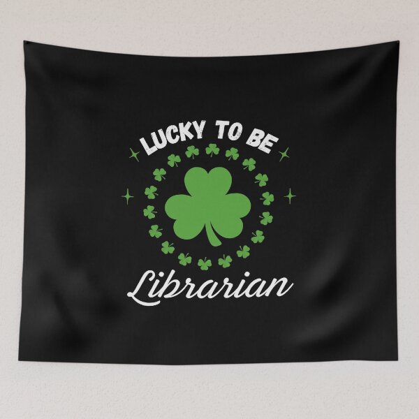 Item preview, Lucky To Be Librarian designed and sold by FestivityFinds.