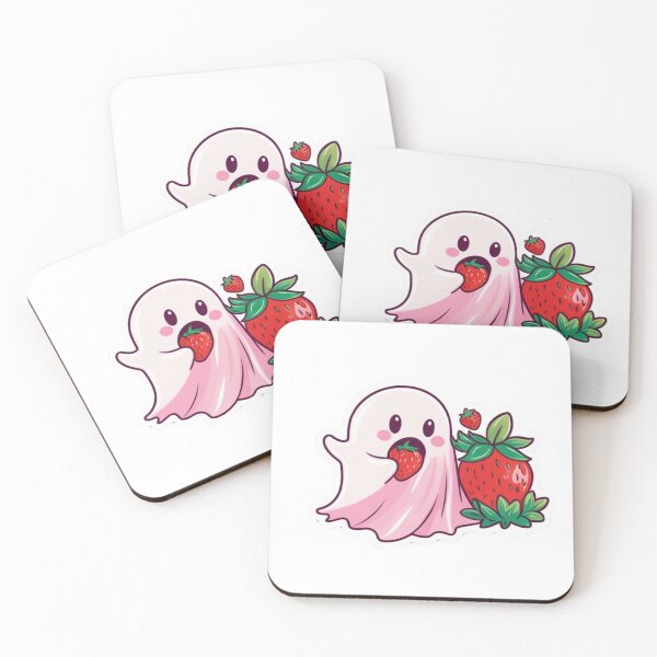 Item preview, Ghost Strawberry Sticker designed and sold by Kmezel.