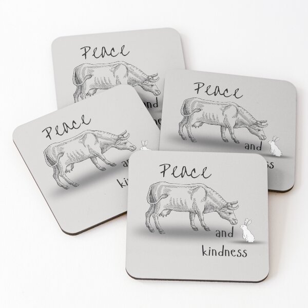 Item preview, Bull and rabbit Peace and kindness designed and sold by busy101.