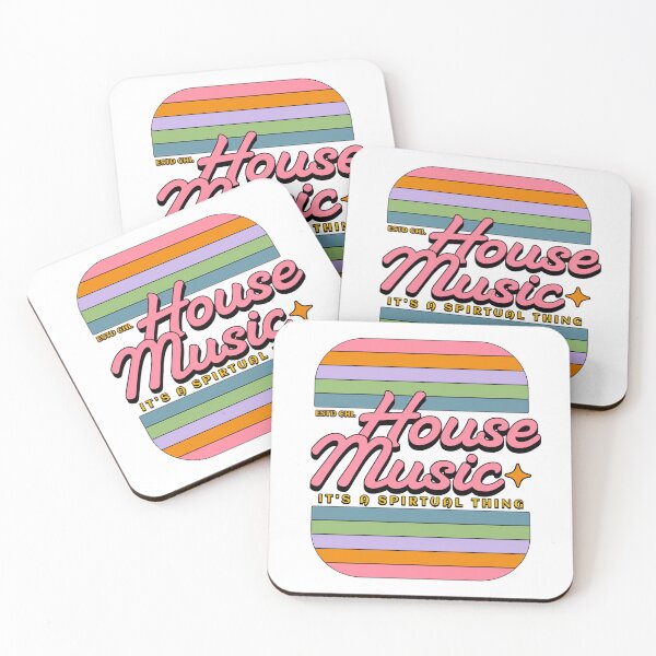 Item preview, HOUSE MUSIC  - Staged Gradient Retro (pink)  designed and sold by Discothreadz.