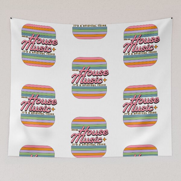 Item preview, HOUSE MUSIC  - Staged Gradient Retro (pink)  designed and sold by Discothreadz.