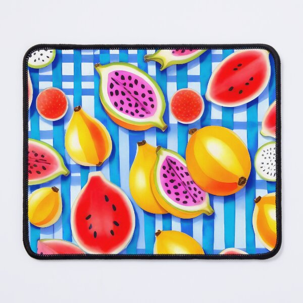 Item preview, Tropical Fruit Pop, Colorful Eclectic Mango Dragon Fruits, Watermelon Eclectic Juicy Food Picnic designed and sold by 83oranges.com.