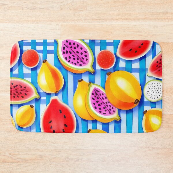 Item preview, Tropical Fruit Pop, Colorful Eclectic Mango Dragon Fruits, Watermelon Eclectic Juicy Food Picnic designed and sold by 83oranges.com.