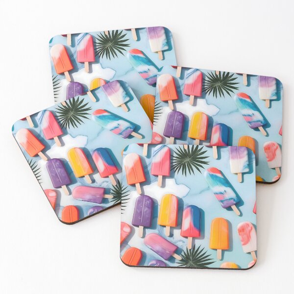 Item preview, Nothing is Impopsicle. Rainbow Popsicles Fun Colorful Food, Ice Cream Ice Candy Celebration, Tropical Palm Summer Happy Positivity, Joy Cold Eclectic Boho designed and sold by 83oranges.com.