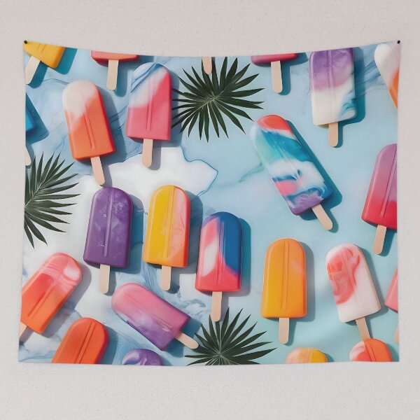 Item preview, Nothing is Impopsicle. Rainbow Popsicles Fun Colorful Food, Ice Cream Ice Candy Celebration, Tropical Palm Summer Happy Positivity, Joy Cold Eclectic Boho designed and sold by 83oranges.com.