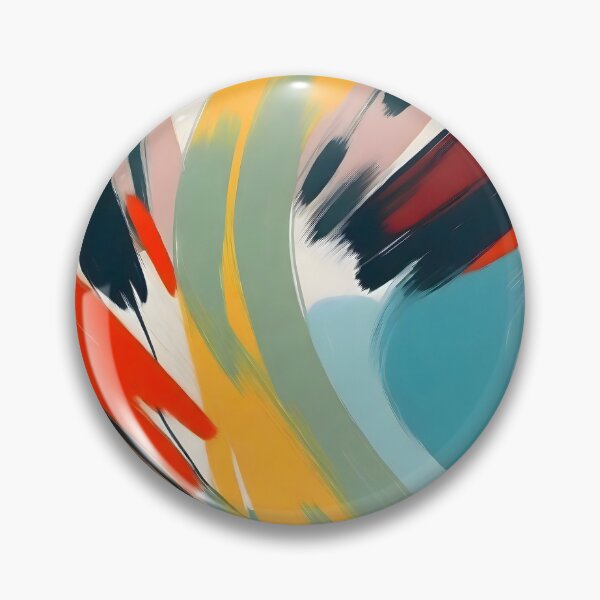 Item preview, Painted Deliciousness, Spring Colorful Eclectic Bohemian Abstract, Brush Strokes Contemporary Modern Art designed and sold by 83oranges.com.