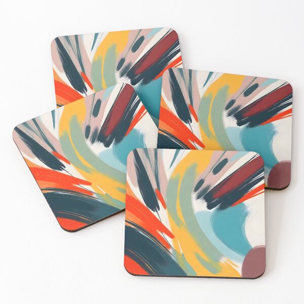 Item preview, Painted Deliciousness, Spring Colorful Eclectic Bohemian Abstract, Brush Strokes Contemporary Modern Art designed and sold by 83oranges.com.