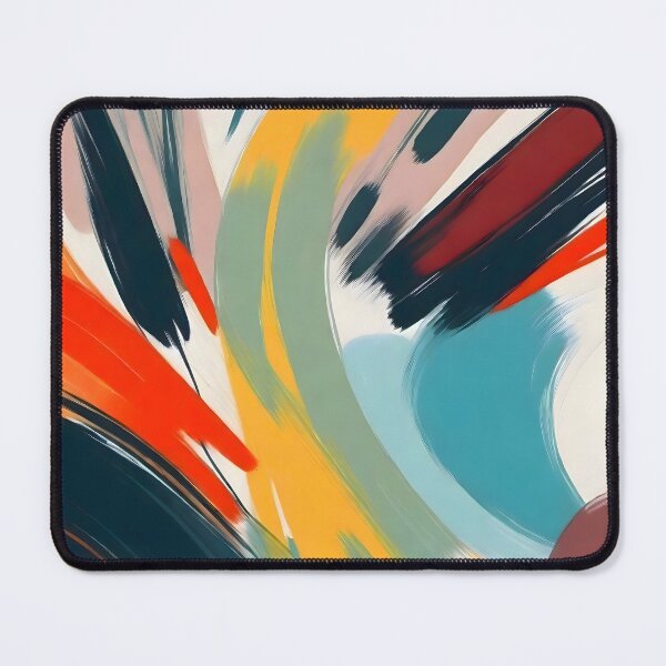 Item preview, Painted Deliciousness, Spring Colorful Eclectic Bohemian Abstract, Brush Strokes Contemporary Modern Art designed and sold by 83oranges.com.