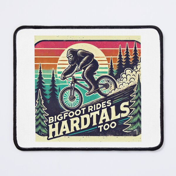 Item preview, Bigfoot Rides Hardtails Too Funny Mountain Bike Racer T-Shirt designed and sold by RQD Designs.