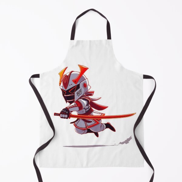 Item preview, ? Cyber Samurai Chibi - Futuristic Ninja Warrior Techwear Art ? designed and sold by ShadowTek.