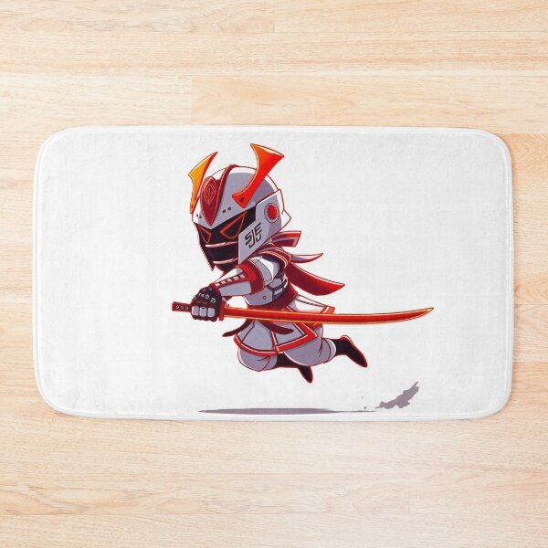 Item preview, ? Cyber Samurai Chibi - Futuristic Ninja Warrior Techwear Art ? designed and sold by ShadowTek.