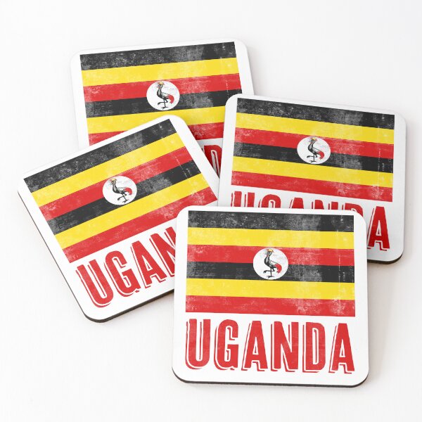 Item preview, Flag of Uganda "Grunge" Look designed and sold by KTSubz Faith & Fun Designs.
