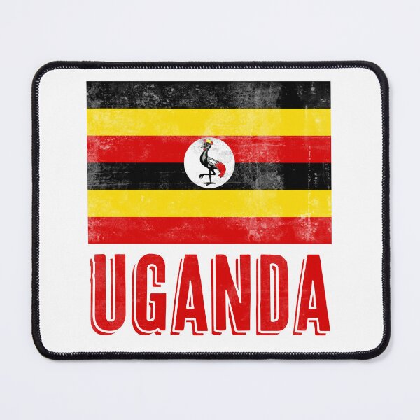 Item preview, Flag of Uganda "Grunge" Look designed and sold by KTSubz Faith & Fun Designs.