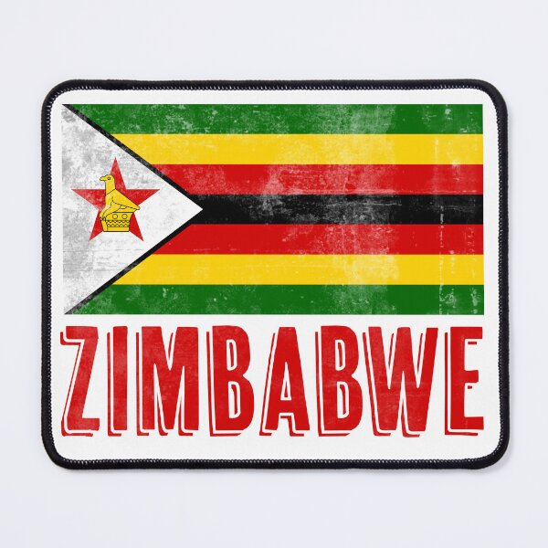 Item preview, Flag of Zimbabwe "Grunge" Look designed and sold by KTSubz Faith & Fun Designs.