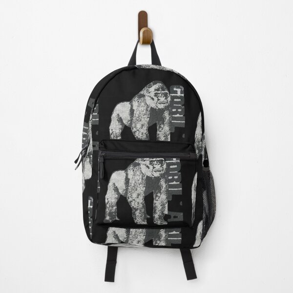Item preview, Bold Gorilla Print on Grey Fabric designed and sold by Wiredart.