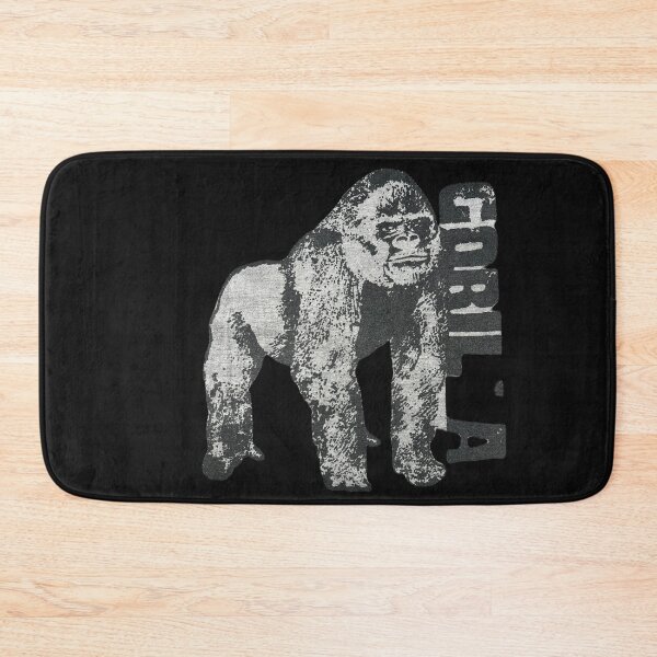 Item preview, Bold Gorilla Print on Grey Fabric designed and sold by Wiredart.