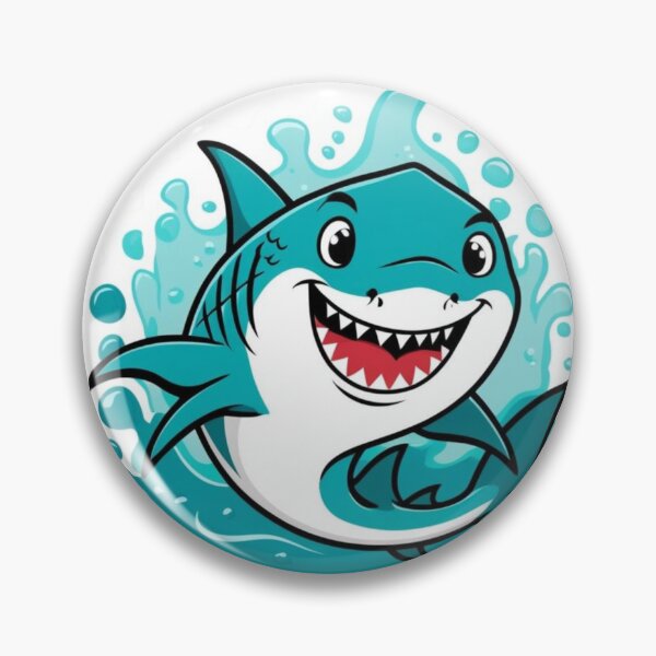 Item preview, Smiling Oceanic White Shark Sticker designed and sold by Kmezel.
