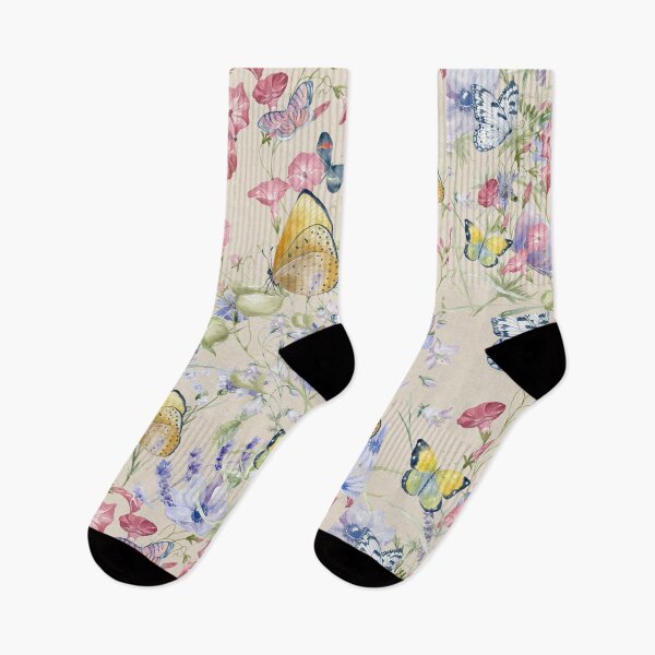 Item preview, wildflowers and butterflies designed and sold by HofD.