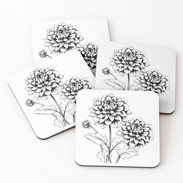 Item preview, Dahlia Flower Plant Bouquet Bloom Petals Garden Nature designed and sold by inkoutninja.