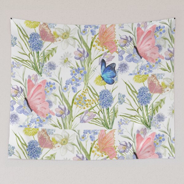 Item preview, flowers and butterflies designed and sold by HofD.