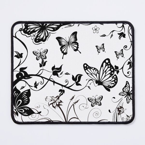 Item preview, flowers and butterflies black and white designed and sold by HofD.