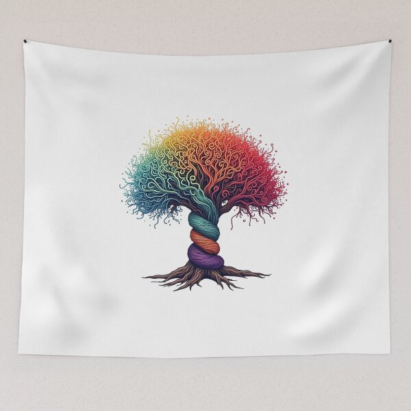 Item preview, yarn tree colorful edition designed and sold by bukajart.