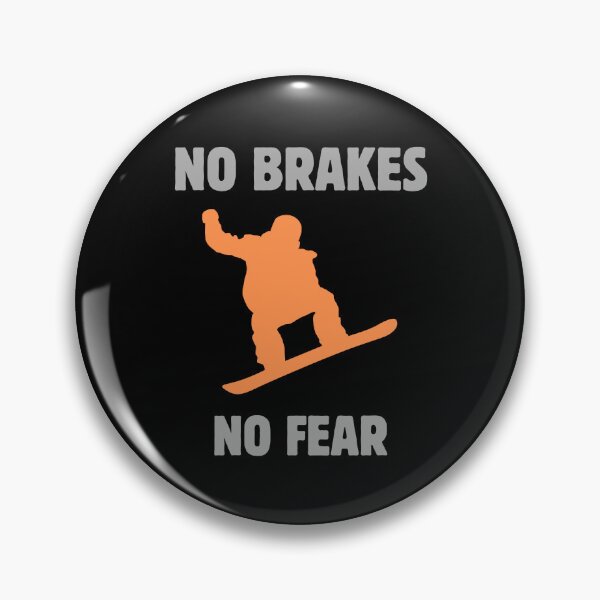 Item preview, No brakes no fear snowboarder designed and sold by Rocklights.