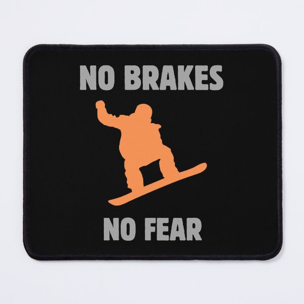 Item preview, No brakes no fear snowboarder designed and sold by Rocklights.