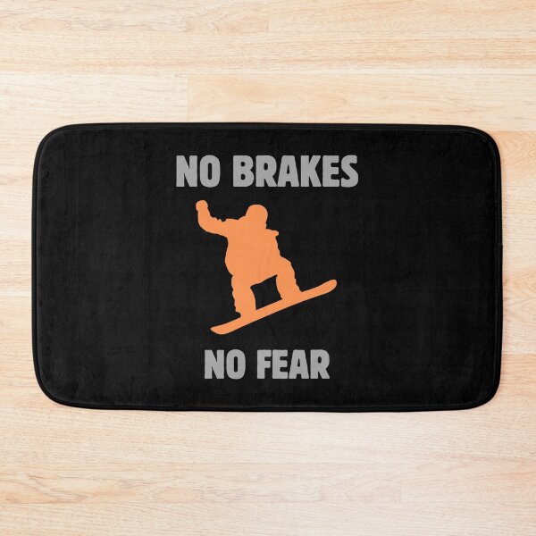 Item preview, No brakes no fear snowboarder designed and sold by Rocklights.