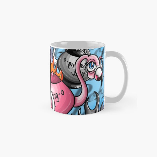 Vista previa del artículo con la obra «Lindo té de flaming(O)'s», diseñado y vendido por Althaea_Design_Vault.