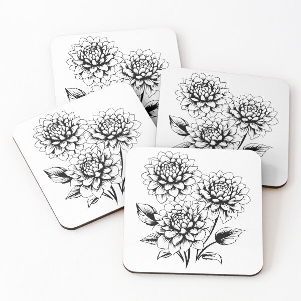 Item preview, Dahlia Flower Plant Bouquet Bloom Petals Garden Nature designed and sold by inkoutninja.