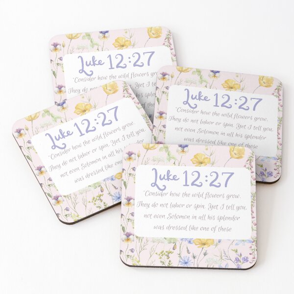 Item preview, wildflowers and scripture designed and sold by HofD.