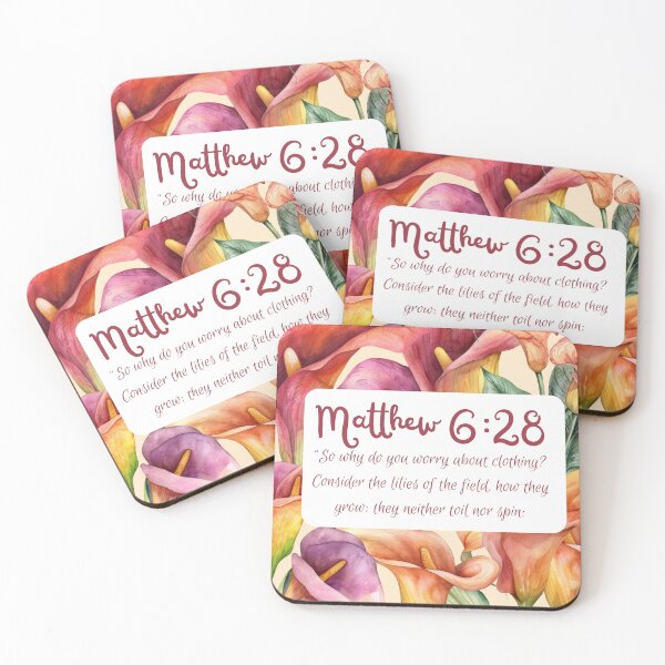 Item preview, Lilies of the field scripture designed and sold by HofD.