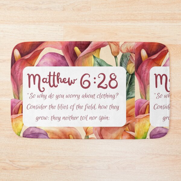 Item preview, Lilies of the field scripture designed and sold by HofD.