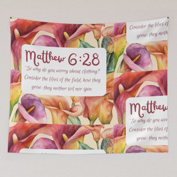 Item preview, Lilies of the field scripture designed and sold by HofD.
