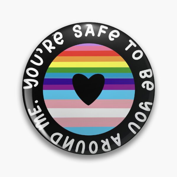 Item preview, You’re safe with me | Progress Pride Flag | Trans flag designed and sold by nukartDesigns.