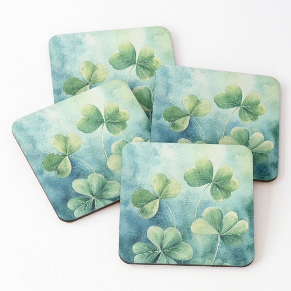 Item preview, Watercolor Clover – A Lucky Charm in Soft Colors (1/8) designed and sold by sabantha.