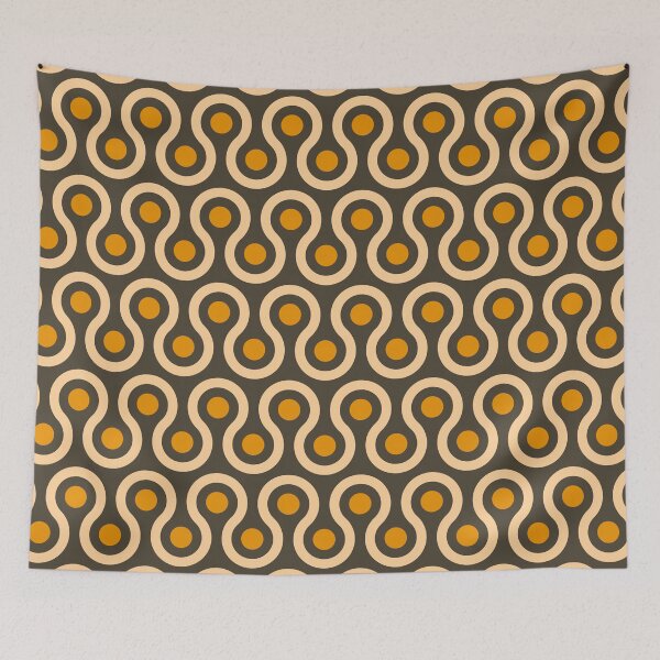 Item preview, Geometric Pattern: Looped Circles: Lily designed and sold by Red Wolf.
