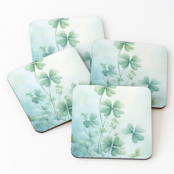 Item preview, Watercolor Clover – A Lucky Charm in Soft Colors (2/8) designed and sold by sabantha.